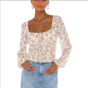 ❌SOLD ❌FREE PEOPLE Lolita Top In Light Combo